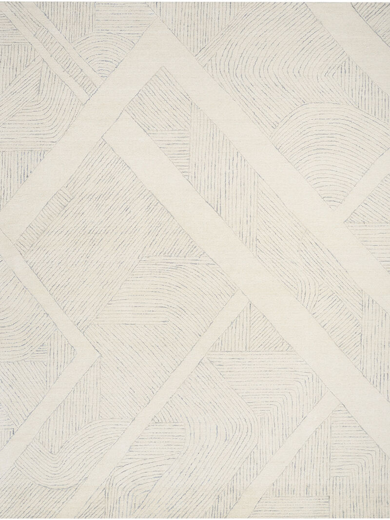 Pure Patterns PRN01 Ivory/Gray 8'6" x 11'6" Rug