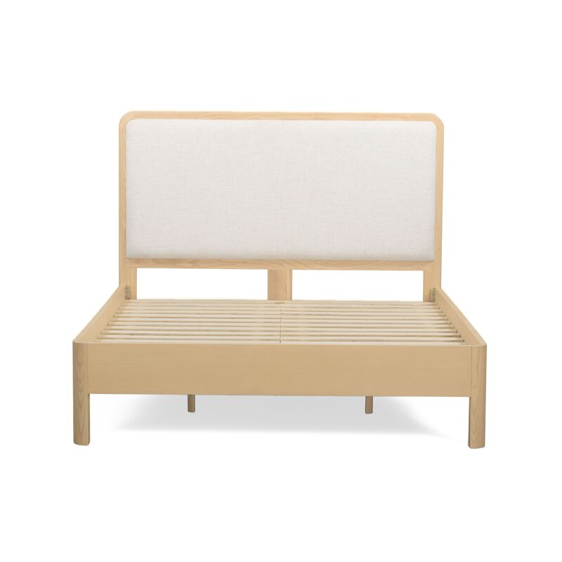 Rafaelle Natural Solid Ash Queen Bed image number 6