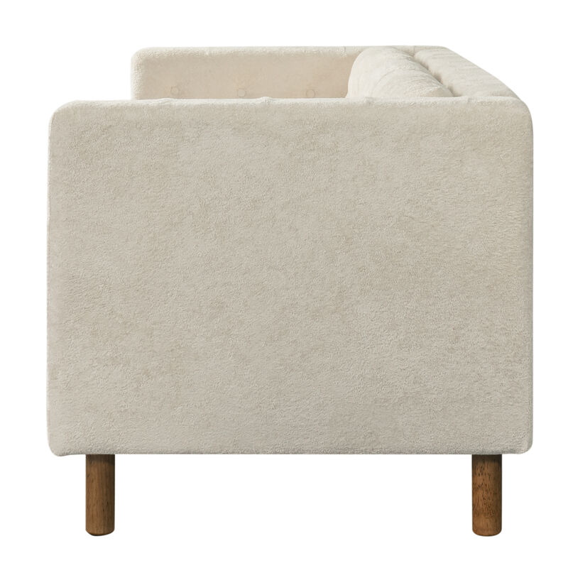 Jubpaf 78" Modern 3 Seater Sofa Chenille image number 5
