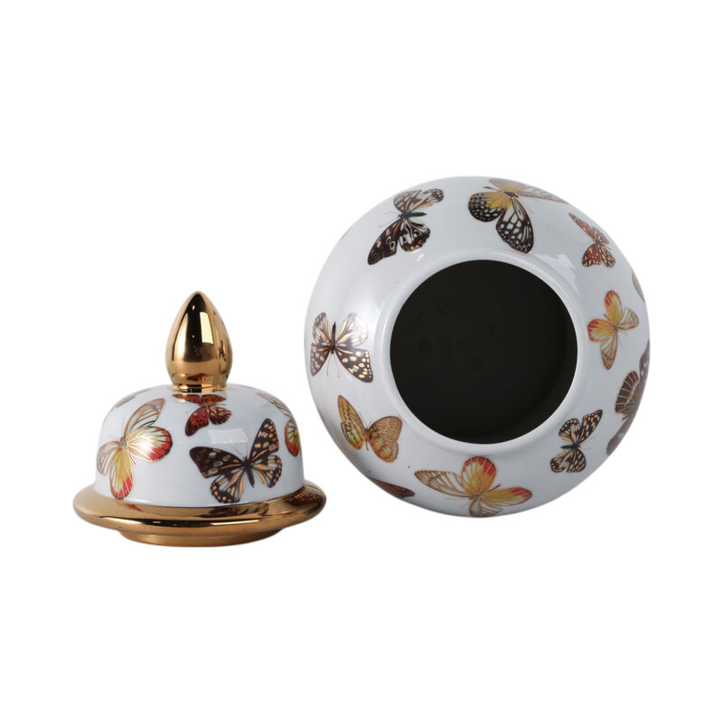 14x7" Butterflies Temple Jar image number 5