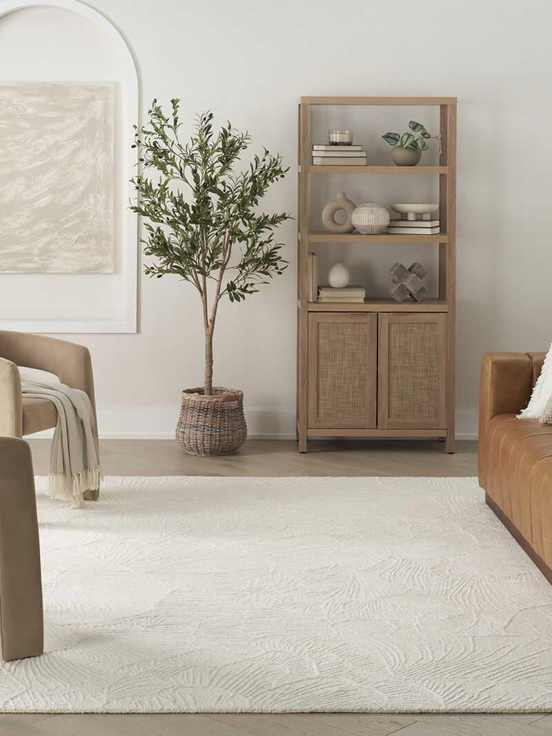 Avra AVR01 Ivory 5'3" x 7'3" Rug image number 7
