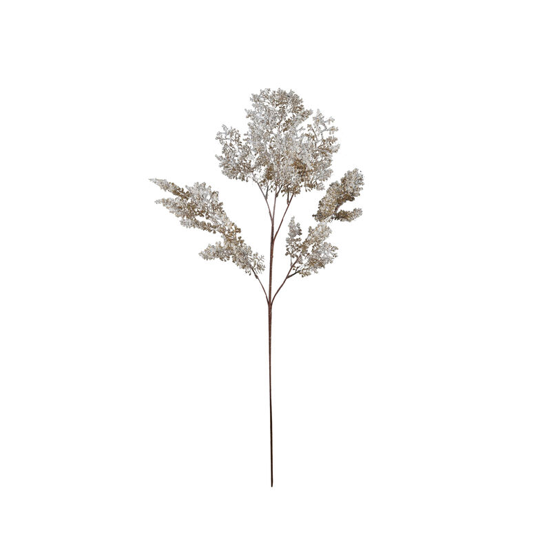Faux Snowy Botanical Branch with Iron Stem image number 0