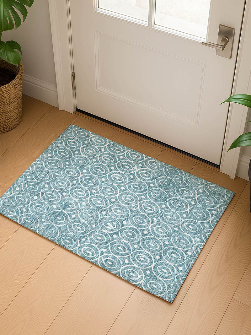 The Reserve TR12 Turquoise 20" x 30" Rug image number 1