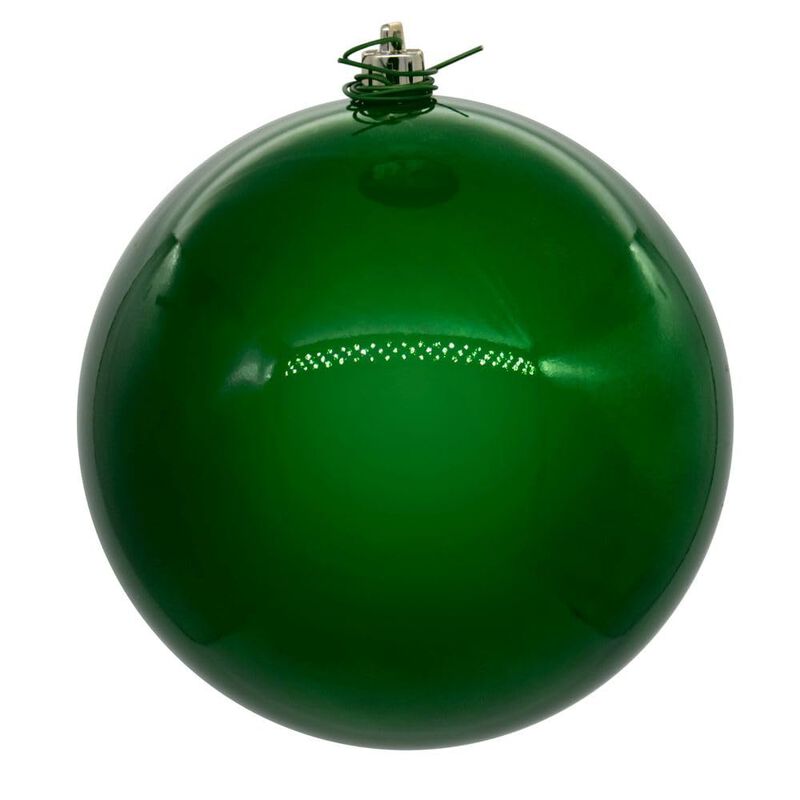 Vickerman 3" Frosty Mint Pearl UV Drilled Ball Ornament, 12 per Bag. image number 2