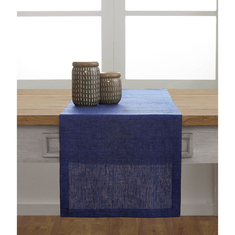 Solino Home Athena 100% Linen Table Runner &ndash; Handcrafted, Machine Washable, Perfect for Holiday and Everyday Dining