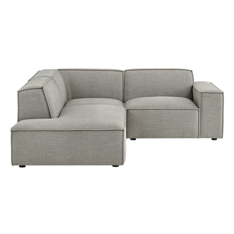 Restore 3-Piece Performance Fabric Upholstered Modular L-Shaped Sectional Sofa image number 5