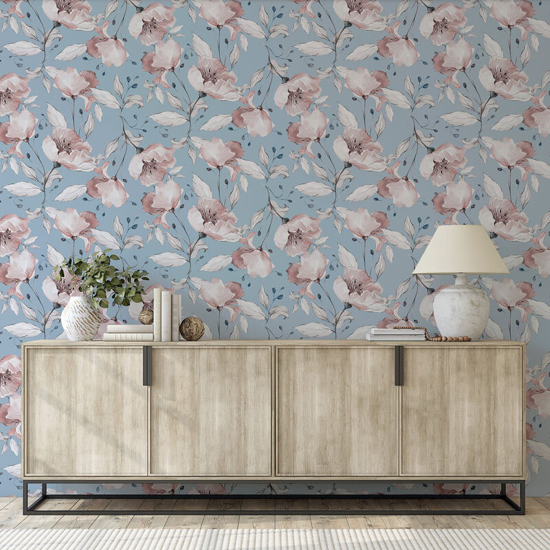Lillian Pink Floral Wallpaper image number 3