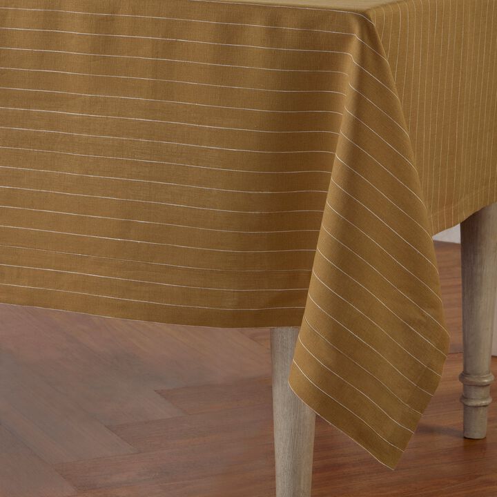Linen Tablecloth - Pinstripe