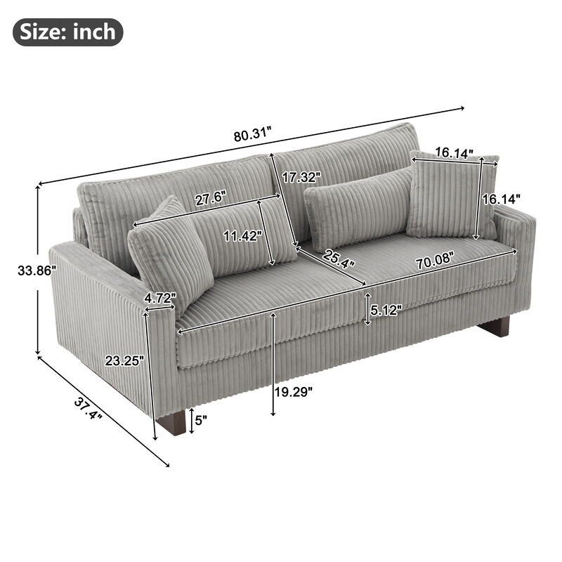 Blumon Modern Loveseat Sofa image number 3