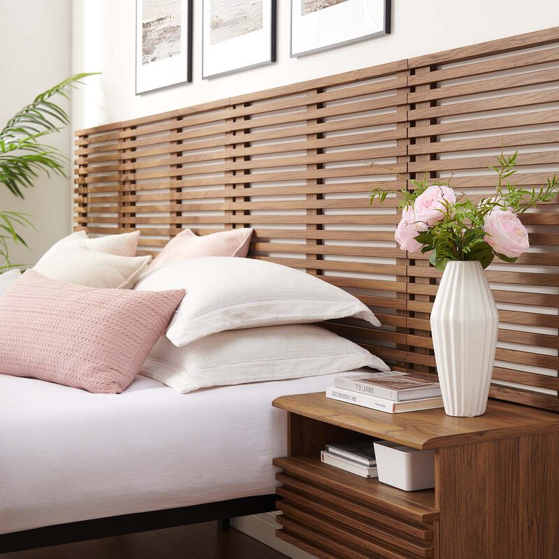 Modway - Render Wall Mount King Headboard and Modern Nightstands image number 6