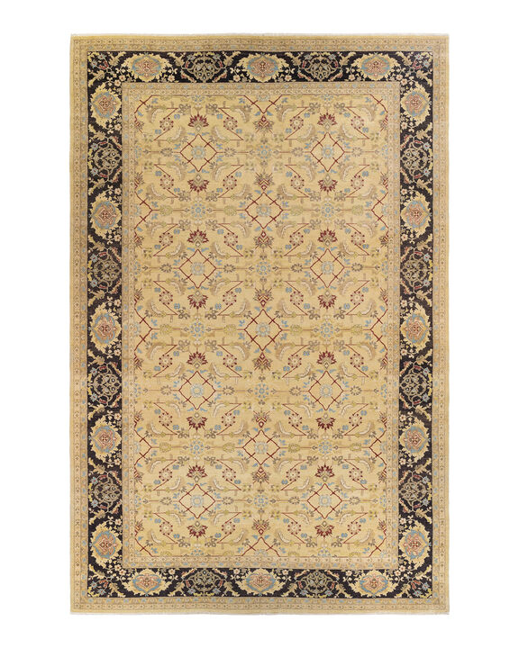 Eclectic, One-of-a-Kind Hand-Knotted Area Rug  - Green, 10' 0" x 15' 10"