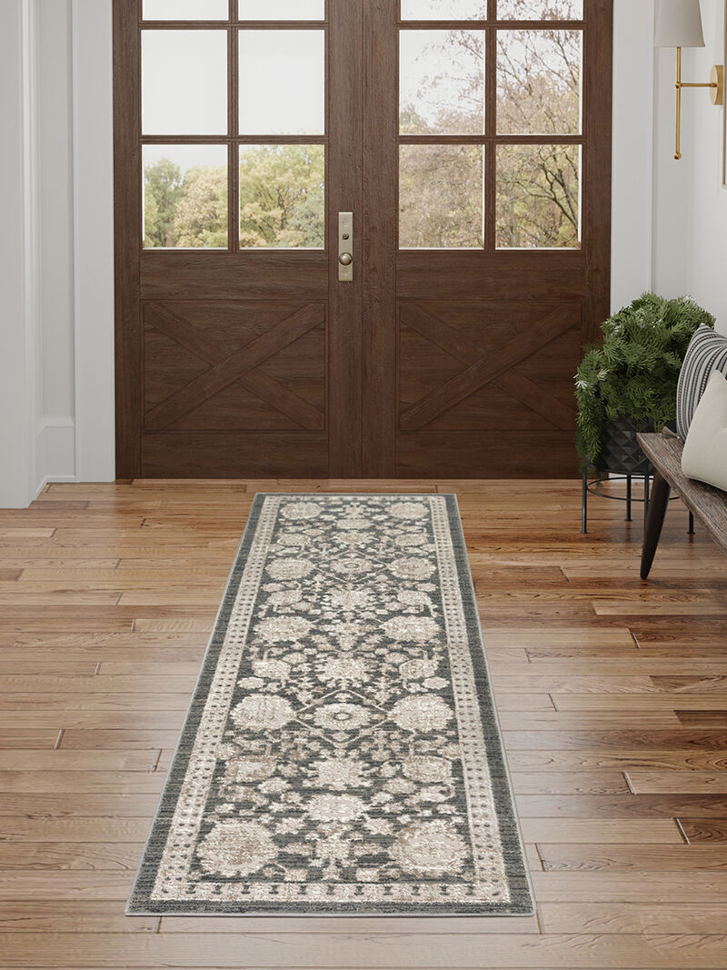 Eco Cycle ECY02 Charcoal 2'2" x 7'6 Rug