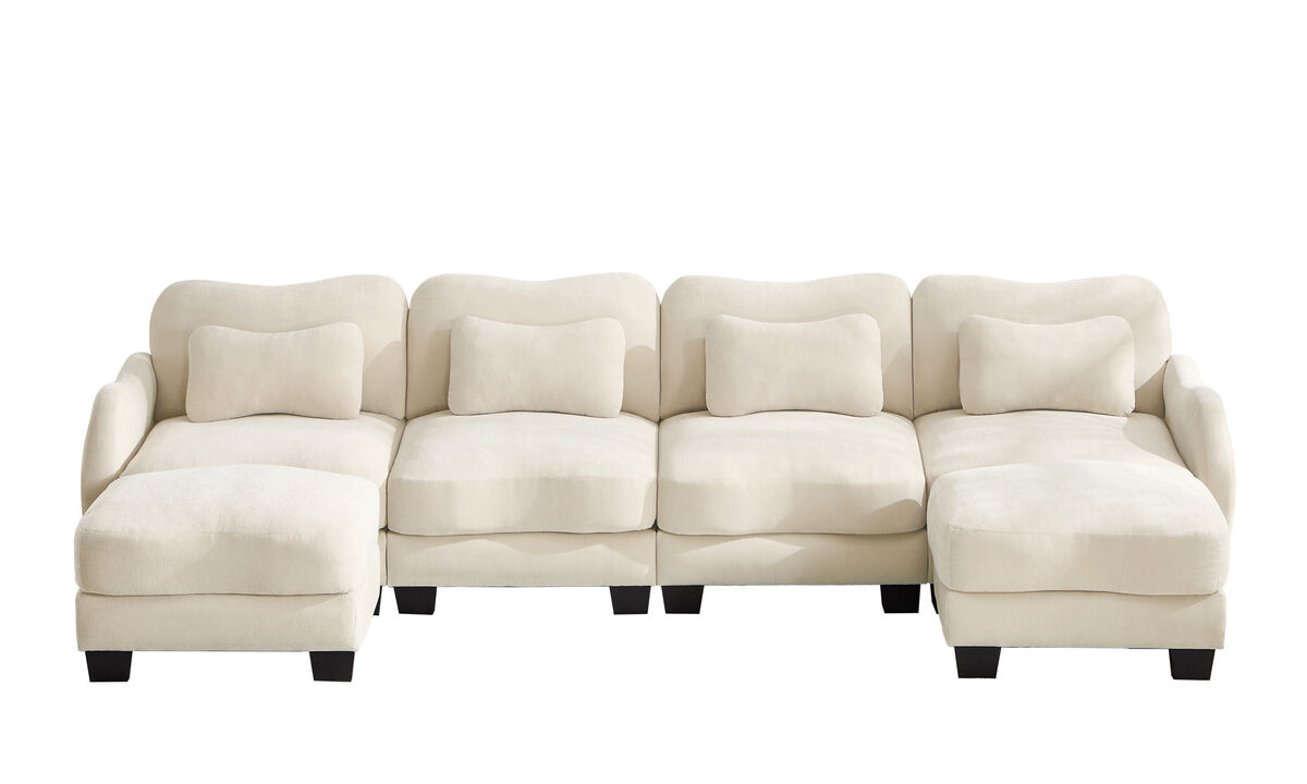 Camtun Curved Design U-Shaped Sectional Sofa