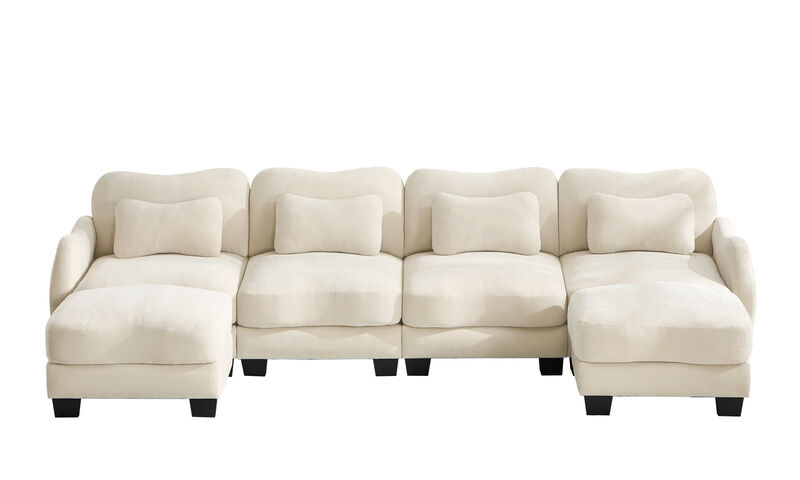 Camtun Curved Design U-Shaped Sectional Sofa image number 0