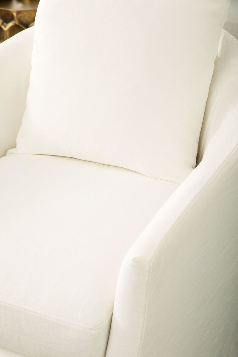Slipcover Swivel Club Chair
