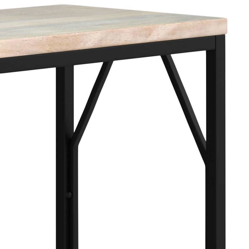 Selma Metal and Wood Accent Table