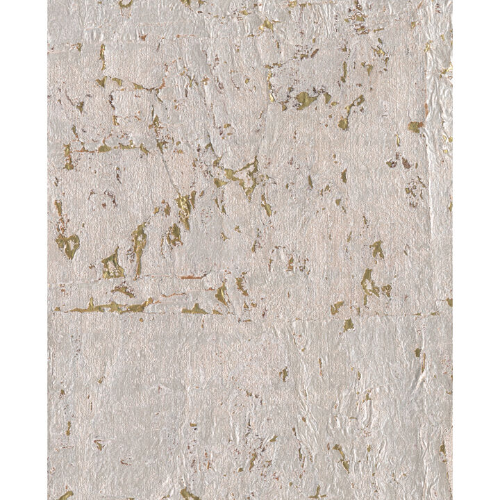 Cork Gold & Silver Metallic Wallpaper