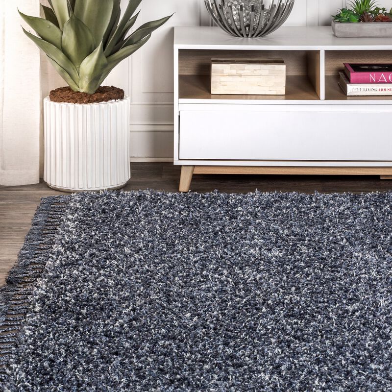 Mercer Shag Plush Tassel Area Rug