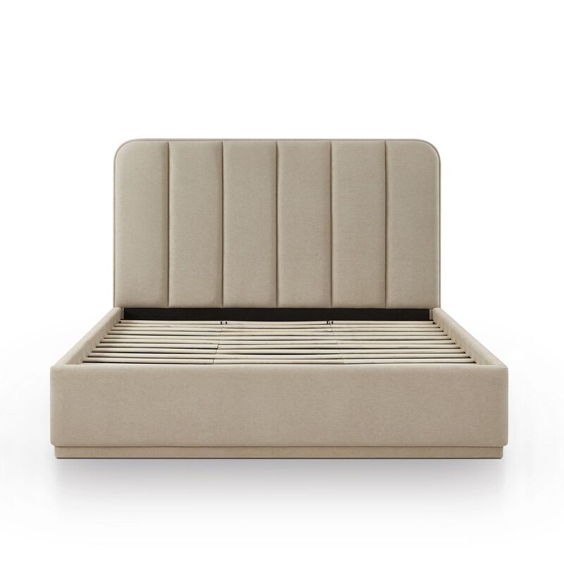 Parker Cream Chenille King Bed image number 5