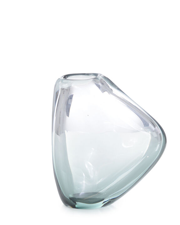 Handblown Translucent Navy Blue Glass Vase II