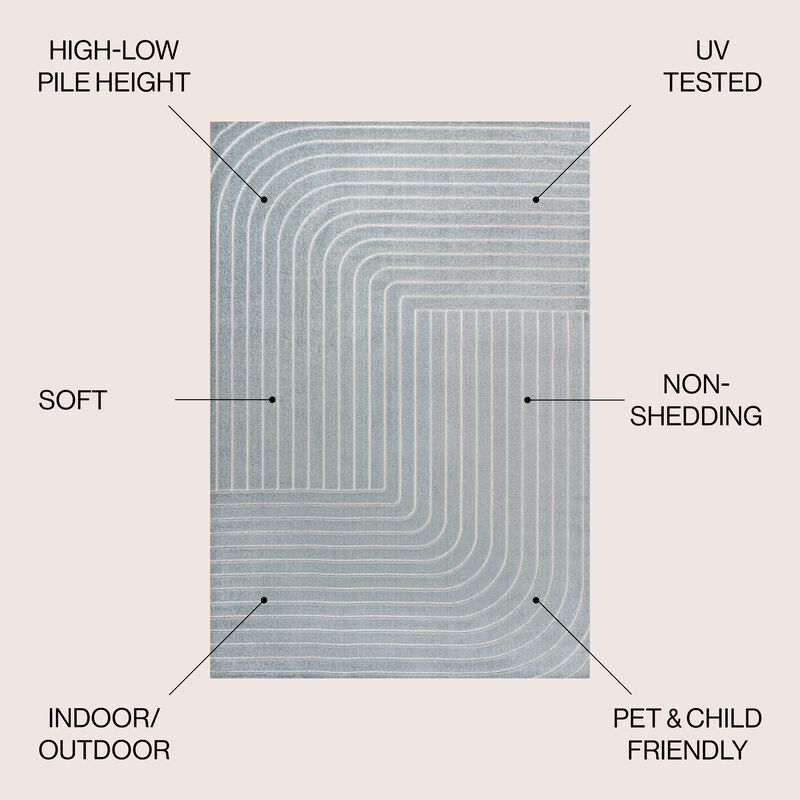 Odense Minimalist Angle Geometric Area Rug