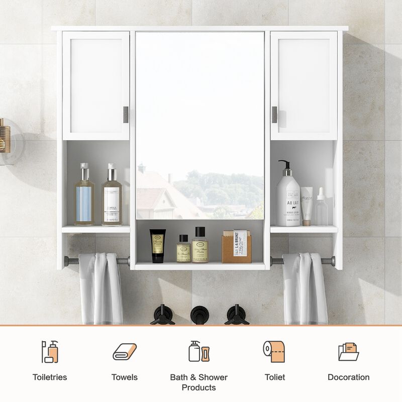 Merax Modern Wall Mounted Bathroom Storage Cabinet