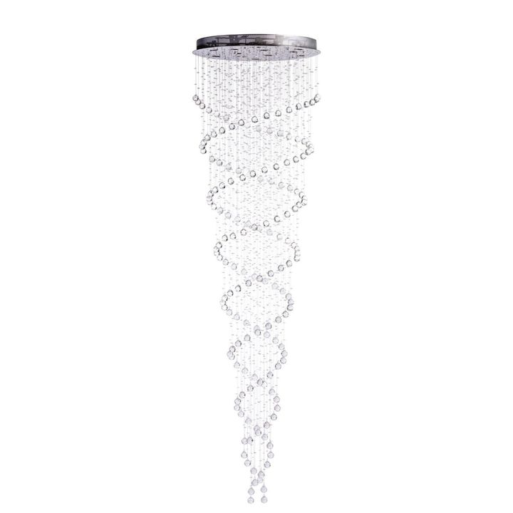 Crystal Chandelier Double Helix 12 LED Light