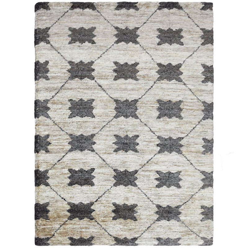HAND KNOTTED JUTE ECO-FRIENDLY Contemporary AREA RUGS  - Rectangle Contemporary, High Pile, Natural Fiber, Outdoor Indoor Handmade Area Rugs for Living Room (J00070) image number 0