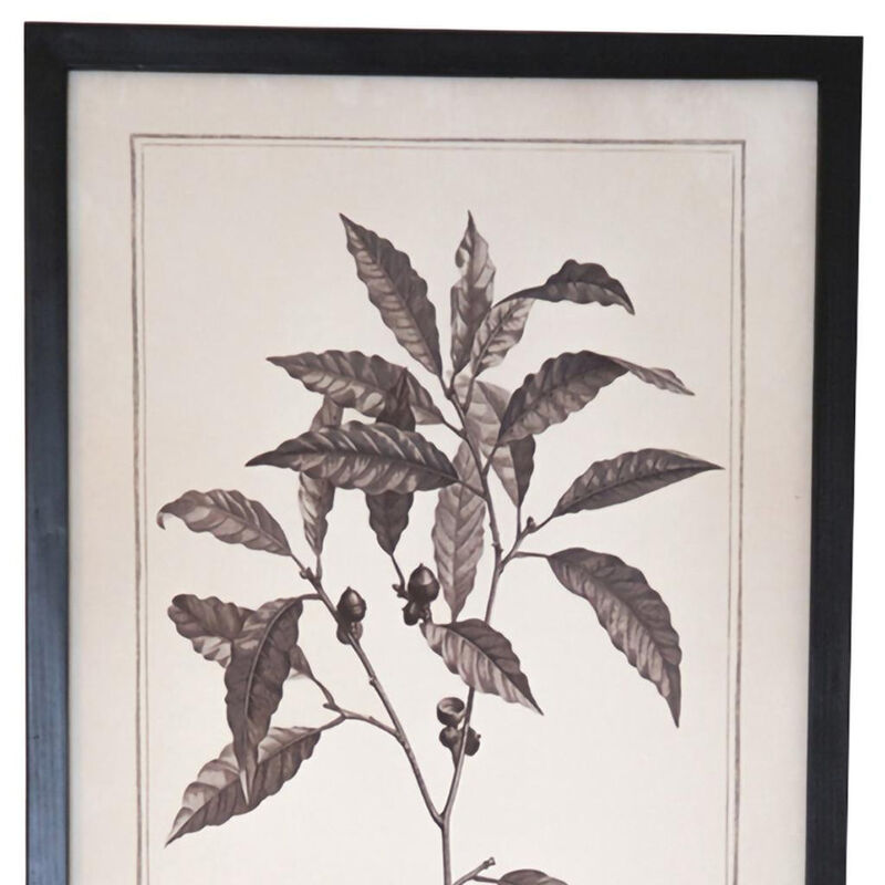 HomeRoots Set of Two Black And White Flower Framed Art image number 3
