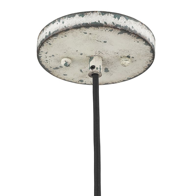 Hivvago Iris 1-Light Aged Ivory Pendant