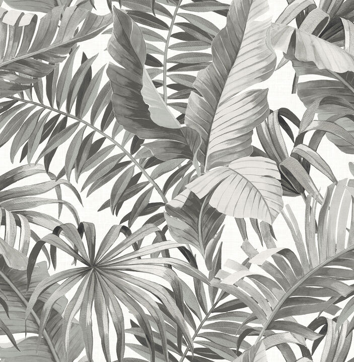 Alfresco Grey Tropical Palm Wallpaper (Set of 2)