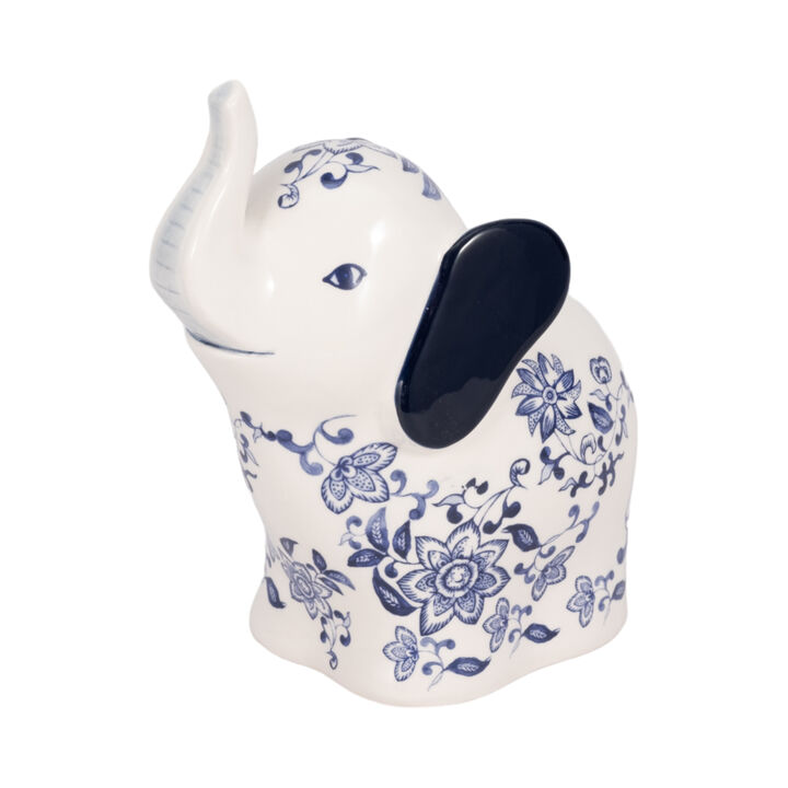 Trunk Up Chinoiserie Elephant