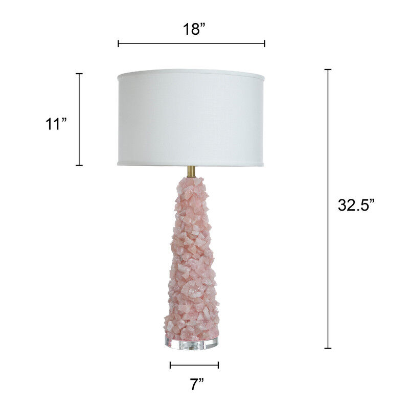 Rose Quartz Reverie Table Lamp