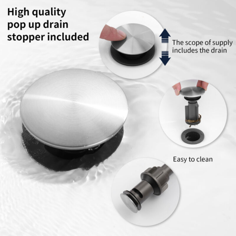 2-Handle Widespread Bathroom Sink Faucet with High-Arc Spout for Modern & Classic Vanities