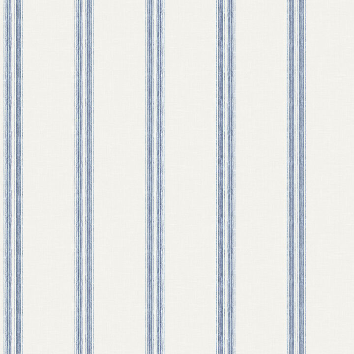 Johnny Navy Stripes Wallpaper (Set of 2)