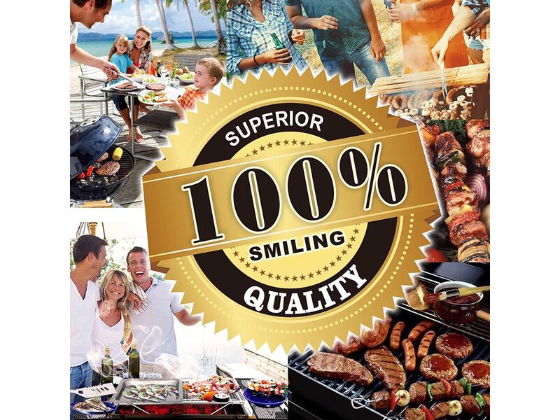 GRILLART BBQ Grill Utensil Tools Set Reinforced BBQ Tongs