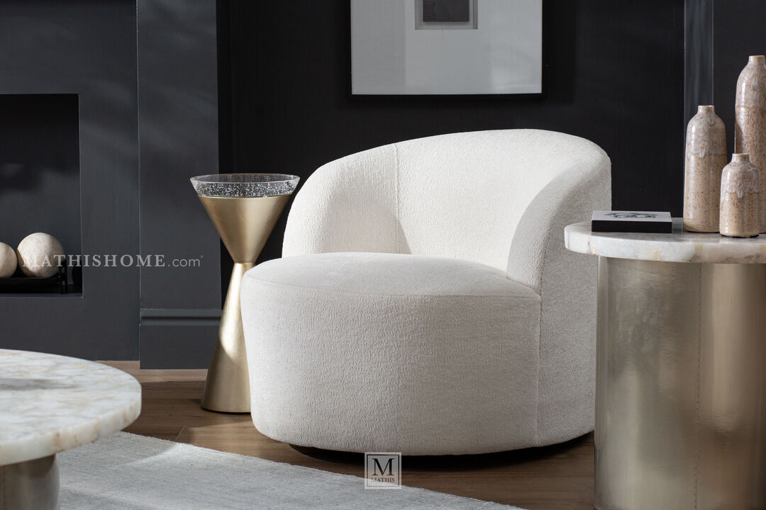 Plush Elle Swivel Chair