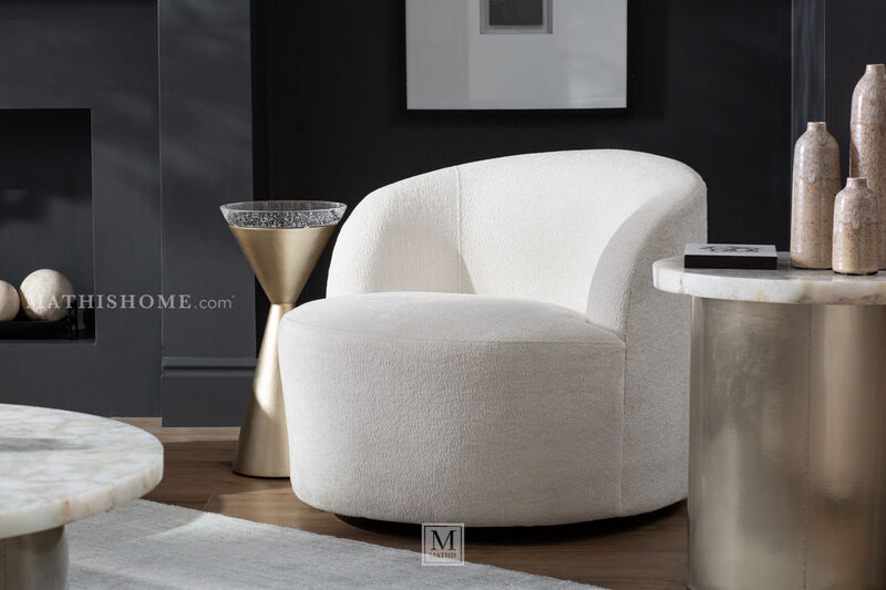 Plush Elle Swivel Chair image number 1