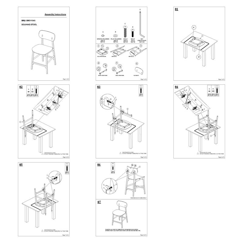 Seln 24 Inch Counter Stool Chair, Curved Seat, Open Back, Light Brown Wood - Benzara