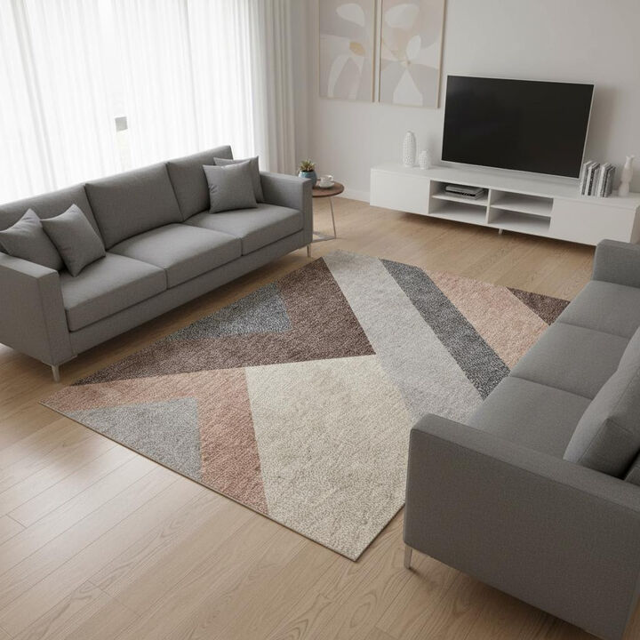 HomeRoots Geometric Area Rug