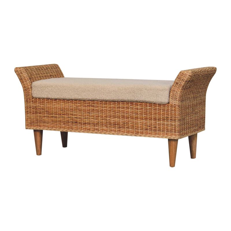 Artisan Furniture Solid Wood Riviera Woven Bench
