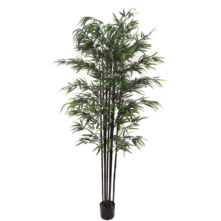 Artificial Bamboo Tree 6 Feet Tall, 1296 Lifelike Leaves Perfect for Home or Office Realistic Indoor Decor