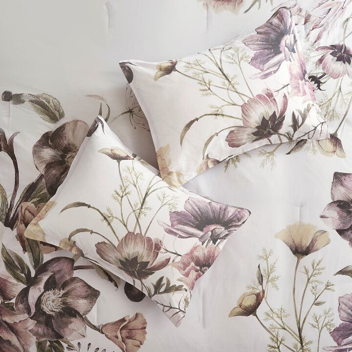 Gracie Mills Kyrie 8-Piece Cotton Printed Comforter Set