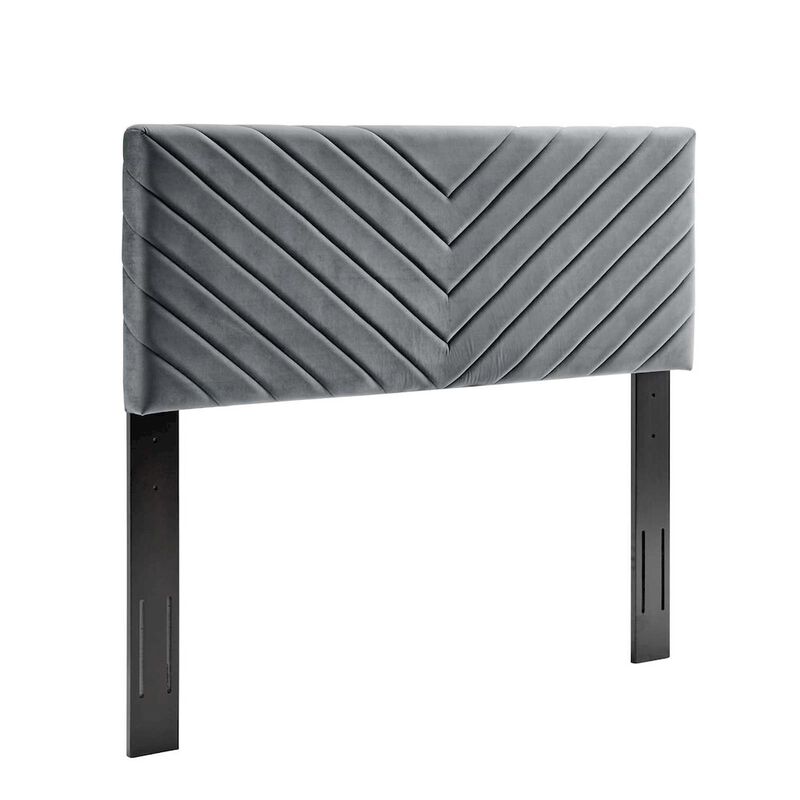 Angular Channel Tufted Performance Velvet King / California King Headboard image number 0