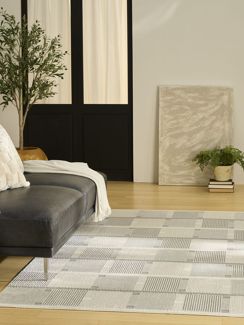 Nordic NRC09 Ivory/Gray 5' x 7' Rug