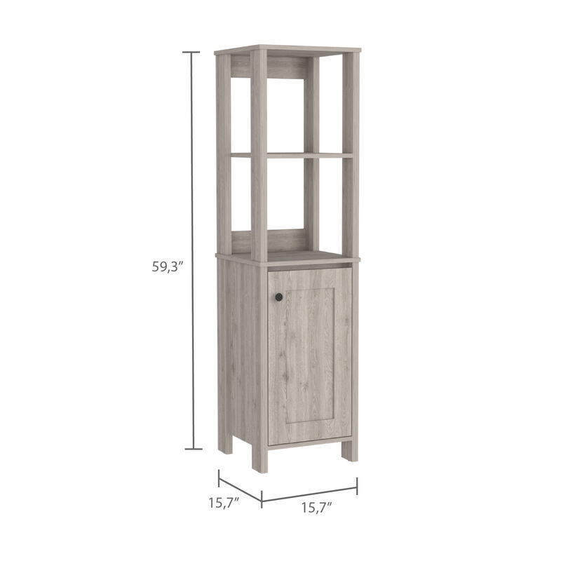 Streamdale Hanover 4-Shelf Linen Cabinet Light image number 4