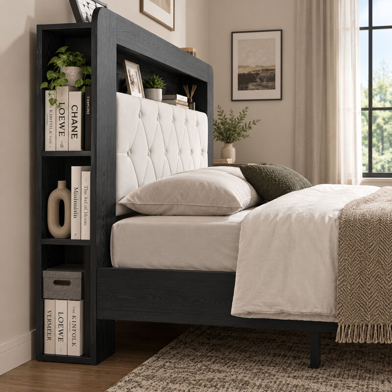 Surp Queen Platform Bed Frame image number 4