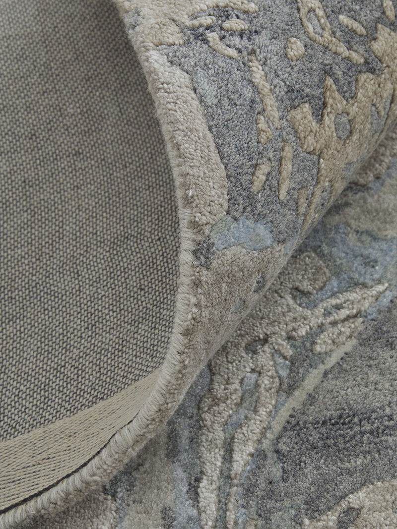 Zarah 8918F 10' x 14' Gray/Tan/Blue Rug