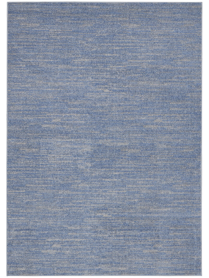 Nourison Essentials NRE01 Blue/Gray 5' x 7' Rug image number 0