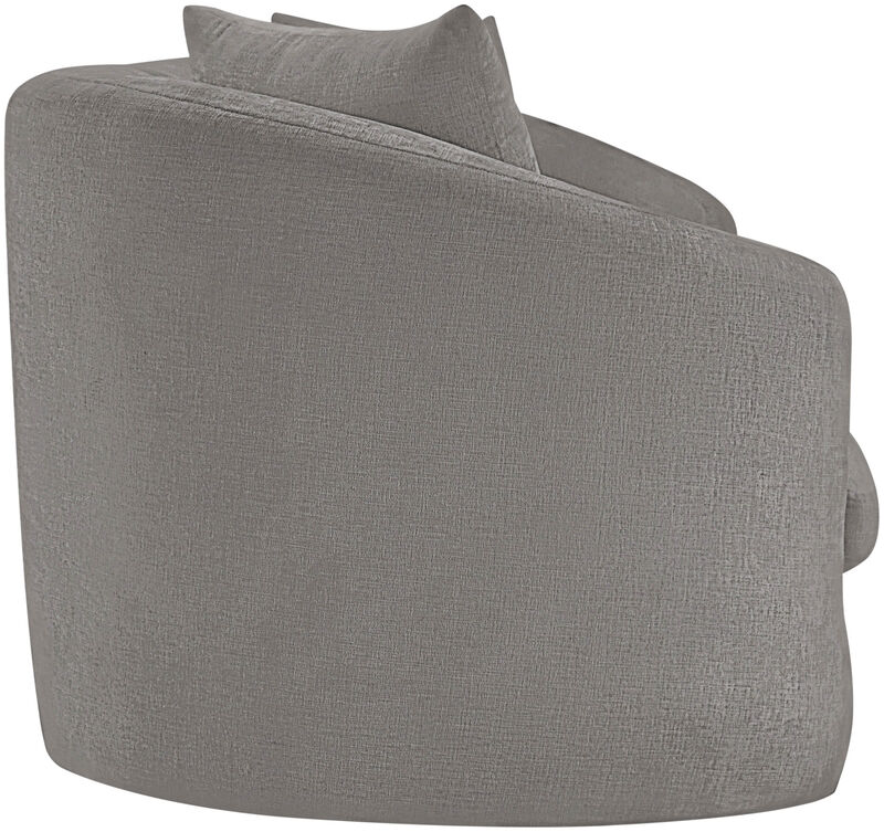 Meridian Furniture Penelope Grey Chenille Fabric Sofa